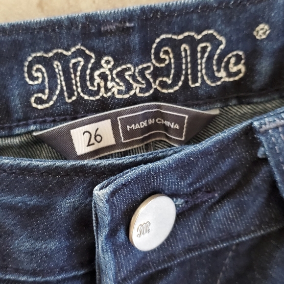 Dark blue "miss me" jeans, 26inch, low-rise - Picture 2 of 4